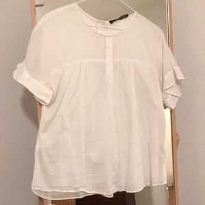 Zara Basics white blouse